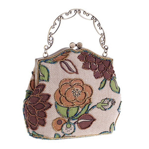 Embroidered Vintage Small Handbag