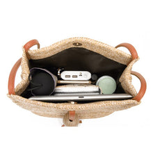 Load image into Gallery viewer, Vintage Handmade Straw Bag