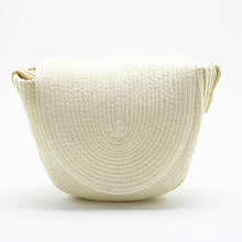 Load image into Gallery viewer, Vintage Handmade Rattan Woven Round Handbag