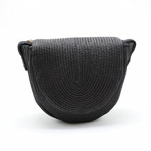 Load image into Gallery viewer, Vintage Handmade Rattan Woven Round Handbag