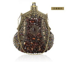 Load image into Gallery viewer, Embroider Beads Handmade Vintage Bag