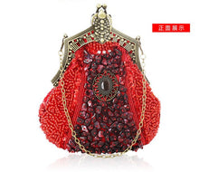 Load image into Gallery viewer, Embroider Beads Handmade Vintage Bag