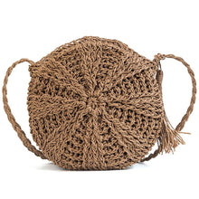 Load image into Gallery viewer, Women Backpack Straw Bag
