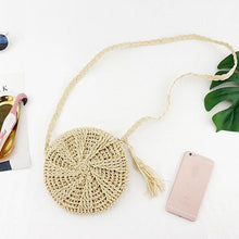 Load image into Gallery viewer, Women Backpack Straw Bag