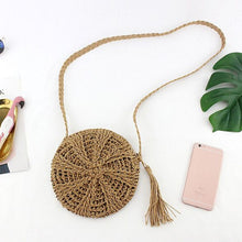 Load image into Gallery viewer, Women Backpack Straw Bag