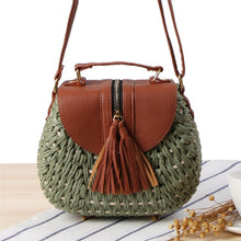 Load image into Gallery viewer, Tassel Straw Shoulder Bag