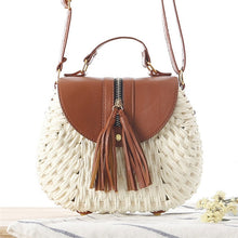 Load image into Gallery viewer, Tassel Straw Shoulder Bag