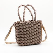 Load image into Gallery viewer, Cotton Rope Straw Bag