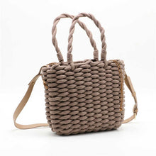Load image into Gallery viewer, Cotton Rope Straw Bag