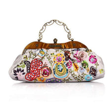 Load image into Gallery viewer, Pure hand-beaded silk embroidered Bag