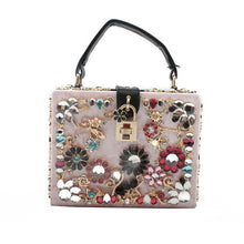 Load image into Gallery viewer, Flowers Diamond Vintage Bag