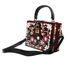 Load image into Gallery viewer, Flowers Diamond Vintage Bag