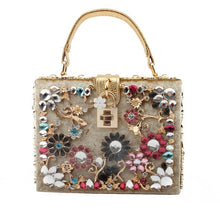 Load image into Gallery viewer, Flowers Diamond Vintage Bag