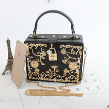 Load image into Gallery viewer, Flowers Diamond Vintage Bag