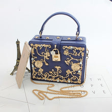 Load image into Gallery viewer, Flowers Diamond Vintage Bag
