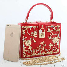 Load image into Gallery viewer, Flowers Diamond Vintage Bag
