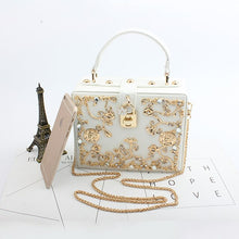 Load image into Gallery viewer, Flowers Diamond Vintage Bag
