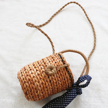 Load image into Gallery viewer, Square Round Mulit Style Straw Vintage Bag