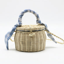 Load image into Gallery viewer, Square Round Mulit Style Straw Vintage Bag