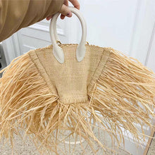 Load image into Gallery viewer, tassel Straw bag