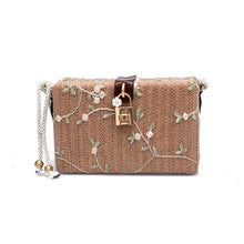 Load image into Gallery viewer, Lock Embroidered Mini Shoulder Bag
