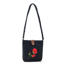 Load image into Gallery viewer, Rose Embroidered Shoulder Bag