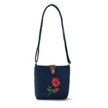 Load image into Gallery viewer, Rose Embroidered Shoulder Bag