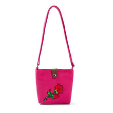 Load image into Gallery viewer, Rose Embroidered Shoulder Bag