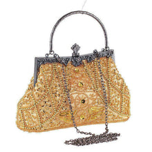 Load image into Gallery viewer, Diamond String Beaded Embroidered Vintage Bag