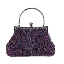 Load image into Gallery viewer, Diamond String Beaded Embroidered Vintage Bag