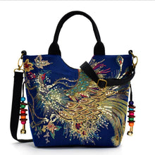 Load image into Gallery viewer, Peacock Embroidered Bag