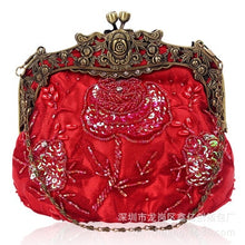 Load image into Gallery viewer, Vintage  Flower Embroided Bag